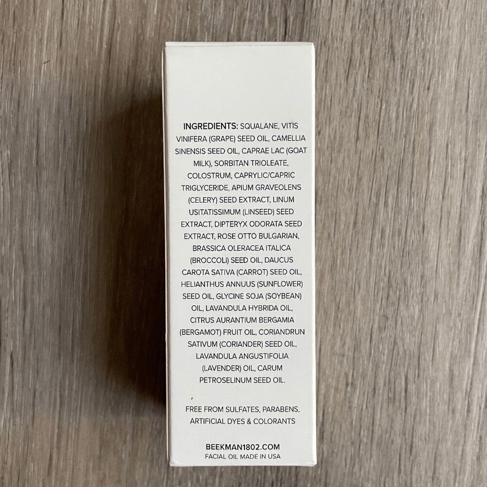 Beekman 18 + 02 Facial Oil Goat Milk 1 oz​​​​​ - Picture 3 of 3